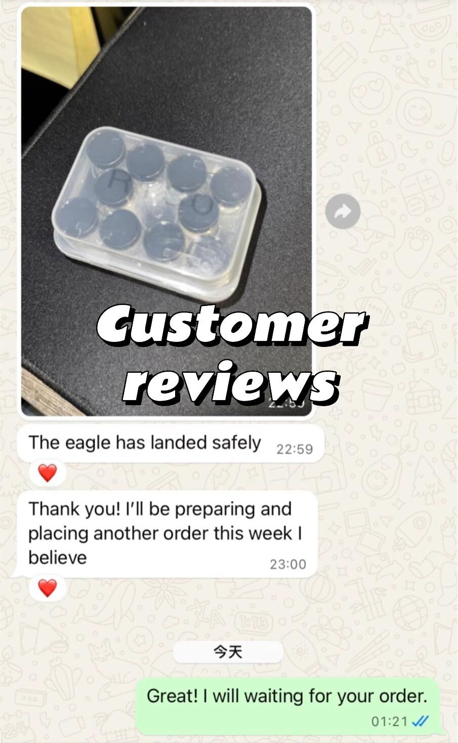 Customer feedback screenshot